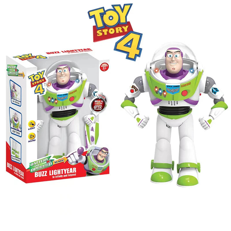 Toy Story Buzz Lightyear Model Toys Pixar Electric Walking Robot Doll Action Figure Toy Birthday Gift Toys Model For Children Beauty World Shop