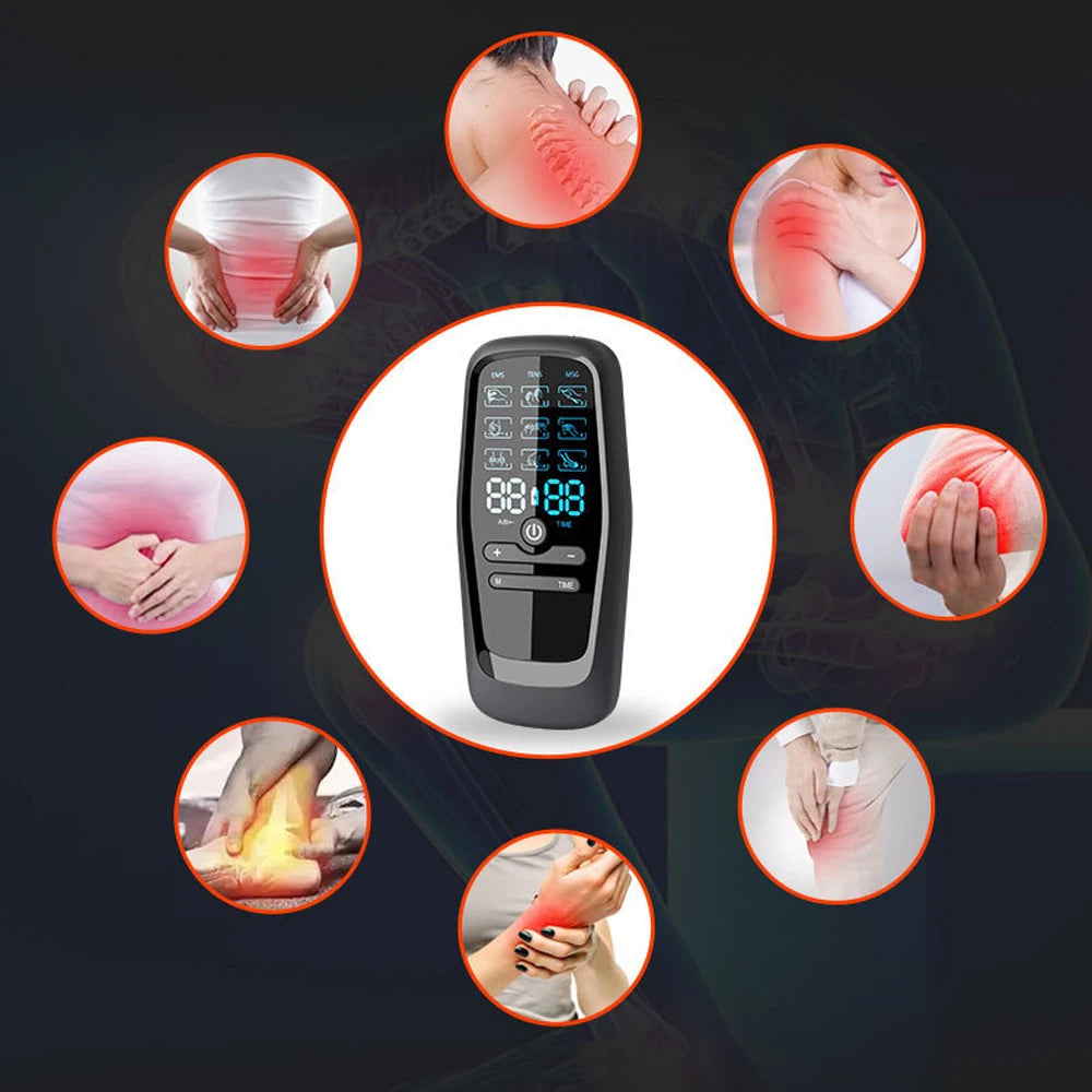 Physiotherapy Tens Muscle Stimulator Electric Ems Acupuncture Body Massage Digital Therapy Slimming Machine Electro Stimulator Beauty World Shop