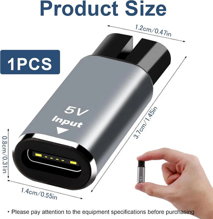 Brangdy 5V Type-C Shaver Adapter Charger Converter Fit for Philips Norelco OneBlade QP2724 QP2834 QP1424 QP1924 QP4631 Shaver