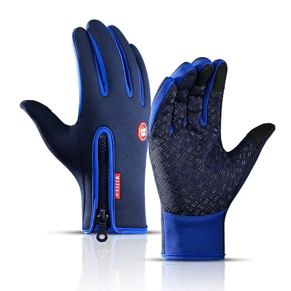 Winter Ski Gloves Men Bike Cycling Gloves Windproof Cold Proof Full Finger Outdoor Waterproof Bicycle Motorcycle Riding Mitten Beauty World Shop