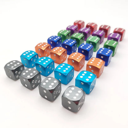 Aluminum Dice Tire Valve Caps Dustproof Car Truck Motocycle Bike Dice Wheel Stem Tyre Tire Wheel Stem Air Valve Dust Cap Cover Beauty World Shop