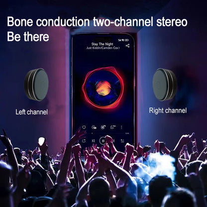 Bone Conduction Wireless Speaker - Sucker Mount, TWS Hi-Fi Sound Enhanced Bass, Wearable Loop, Resonance Features Dynamic Audio Beauty World Shop