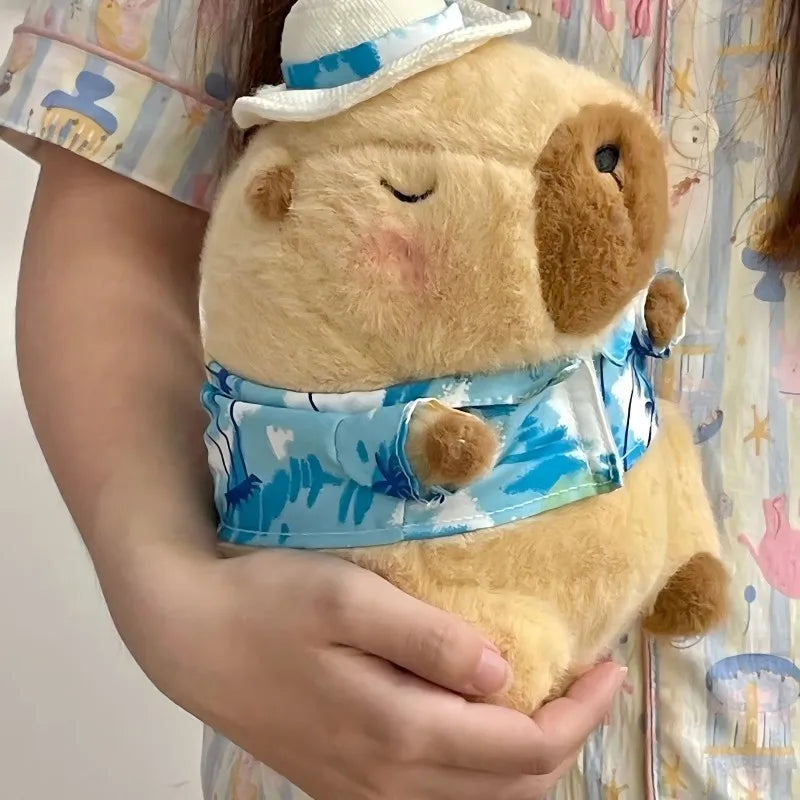 23cm Capybara Plush Simulation Capibara Anime Fluffty Toy Cute Doll Stuffed Animals Soft Doll Plush Christmas Thanksgiving Gift Beauty Fashion
