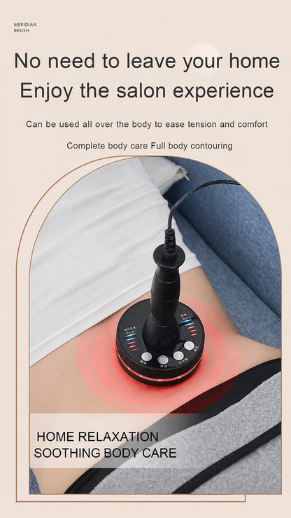 Electric Gua Sha Massager, Heating Body Massage Brush for Neck, Shoulder, Back, Legs and Abdomen, Portable Warm Massage Device f Beauty World Shop