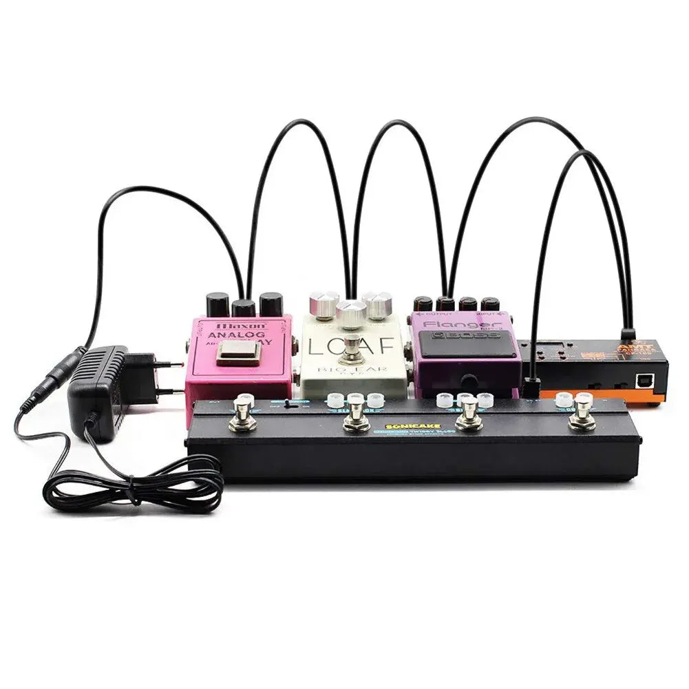 Daisy Chain Cable 1 to 2 3 5 6 8 10 Ways Guitar Effect Pedal Accessory 9V DC Adapter Plug Power Cord Beauty World Shop