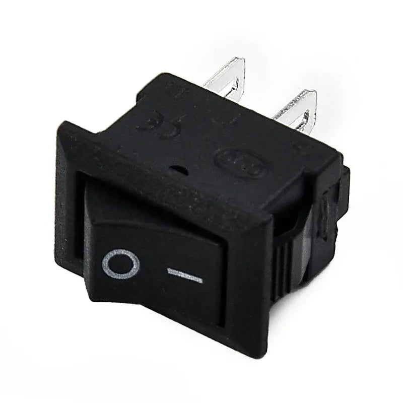 10 Pcs round Rocker Switches 250V 3A 2-Pin ON/OFF Toggle SPST for Auto Car Truck Boat 10x15mm Beauty Trend Shop