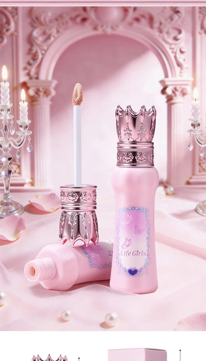 Hua Yin Ji Brightening Concealer, a fair-skinned girl's tender pink look, natural nude makeup, and a natural look,flowers Beauty Trend Shop