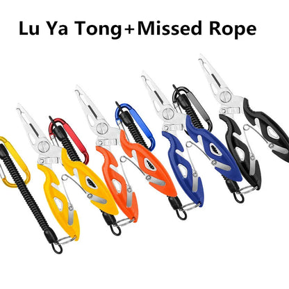 Fishing Pliers Fish Line Cutter Scissors Mini Fish Hook Remover Multifunction Tools New Black Beak Jaw Outdoor fish lead Beauty World Shop