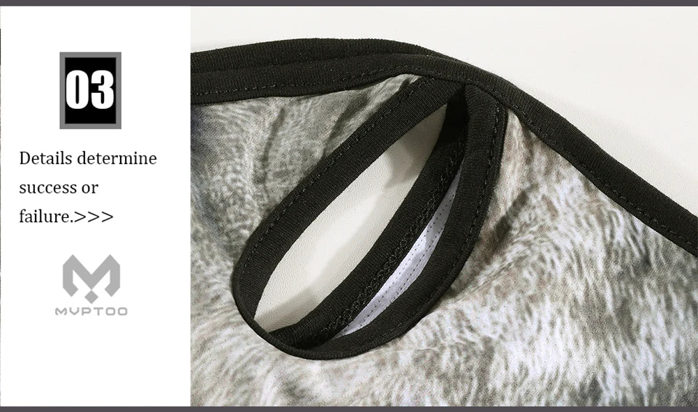 3D Animals Magic Scarf Bandana Breathable Neck Warmer Gaiter Hanging Ear Outdoor Sports Triangle Face Mask Neckerchief Summer Beauty World Shop