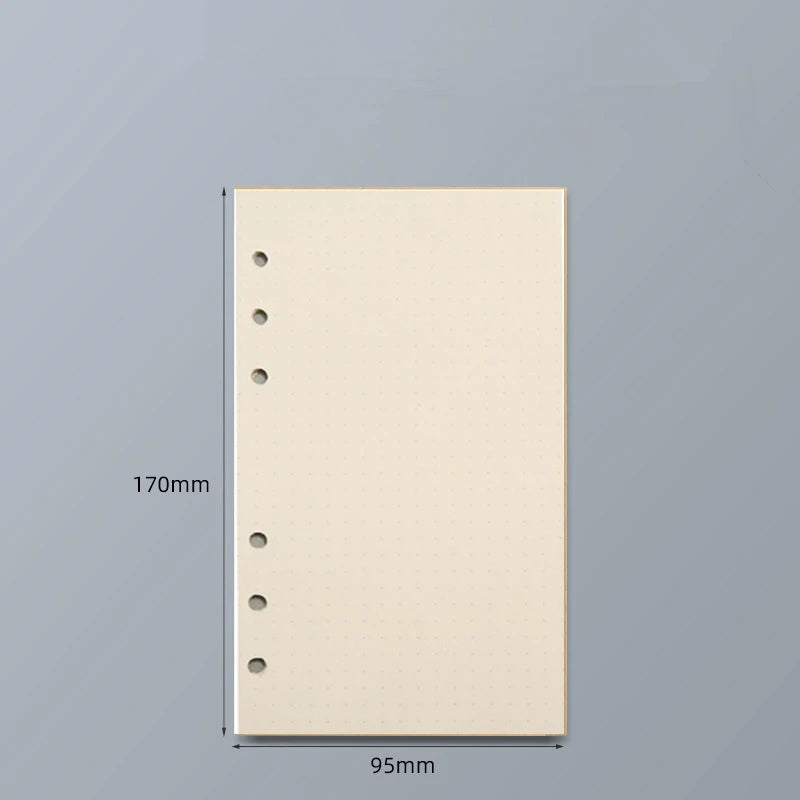 45 Sheets A5 A6 A7 Loose Leaf Notebook Refill Spiral Binder Inner Page Line Blank craft  Grid Inside Paper Stationery Beauty World Shop