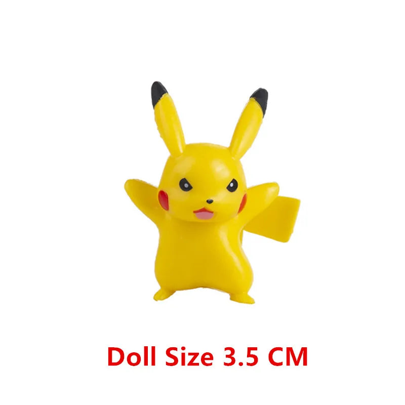 New Pokemon 4-13Cm Cartoons Movie Anime Figure Pikachu Lucario Mewtwo Flying Dragon Pet  Action Figures Model Toy Birthday Gifts Beauty World Shop