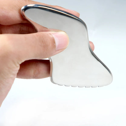 Professional Gua Sha Massage Tools, Stainless Steel Guasha Tool,Manual Massage Sticks for Jawline Sculpting & Puffiness Reducing Beauty World Shop
