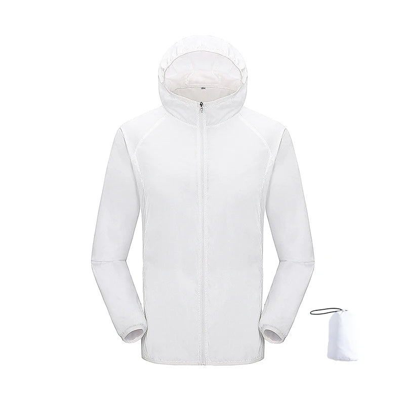 JNLN Men Women Waterproof Hiking Jackets Quick Dry Camping Windbreaker Unisex Outdoor Trekking Raincoat Anti UV Packable Clothes Beauty World Shop