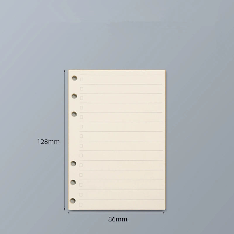 45 Sheets A5 A6 A7 Loose Leaf Notebook Refill Spiral Binder Inner Page Line Blank craft  Grid Inside Paper Stationery Beauty World Shop