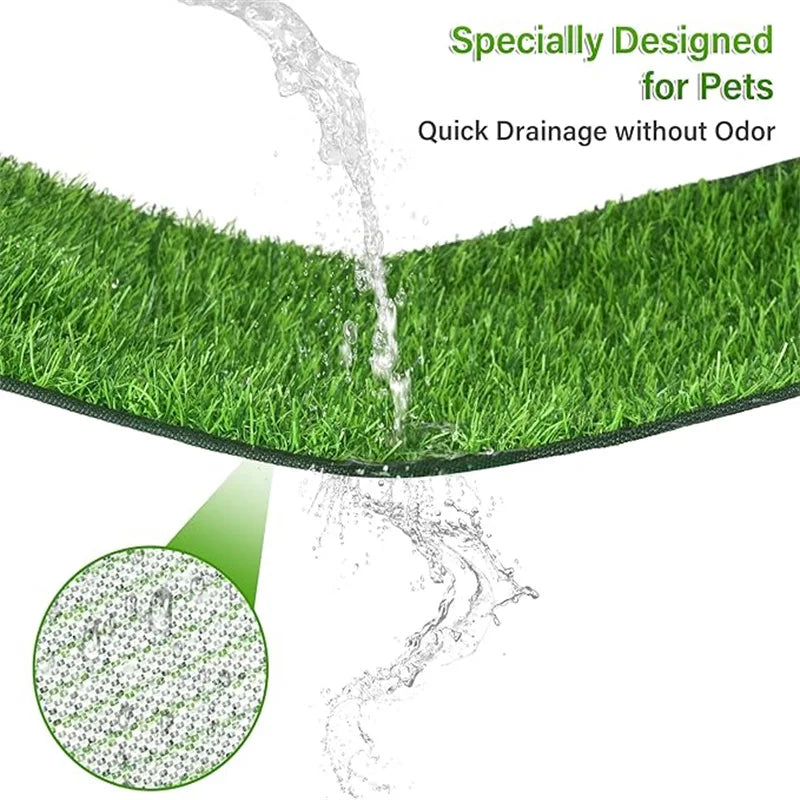 Artificial Grass Dog Potty Pad - Easy ToClean, Odor Resistant,Indoor/OutdoorPet Training Solution Beauty World Shop