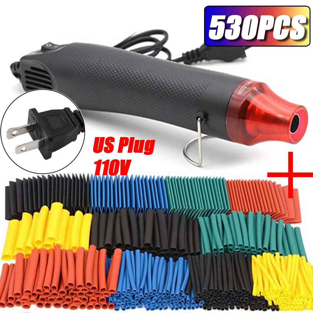 1060/530/127PCS Heat Shrink Tubing kit 2:1 Shrinkable Wire Shrinking Wrap Wire Connect Cover Cable Repair Protection Beauty World Shop