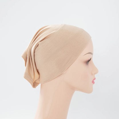 56colors Fashion Women Inner Hijab Tube Muslim Cap Bonnet Plain Islamic Underscarf Bamboo Jersey Undercaps Beauty World Shop