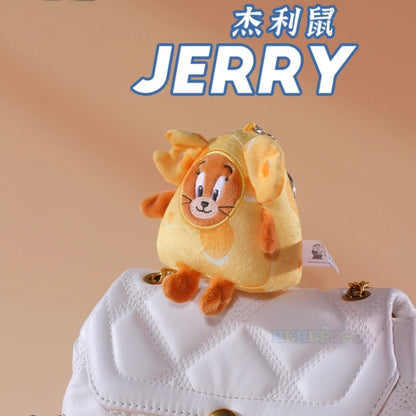 Cartoon Tom And Jerry Plush Key Ring Toy Anime Figure Cheese Tom Cat Jerry Mouse Pendant Stuffed Keychain Doll Toys For Kid Gift Beauty World Shop
