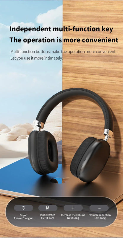 2025 NEW Air Max Bluetooth Earphone Over ear Wireless Headset stereo surround gaming Headphone For Apple Iphone Xiaomi Phone Beauty World Shop