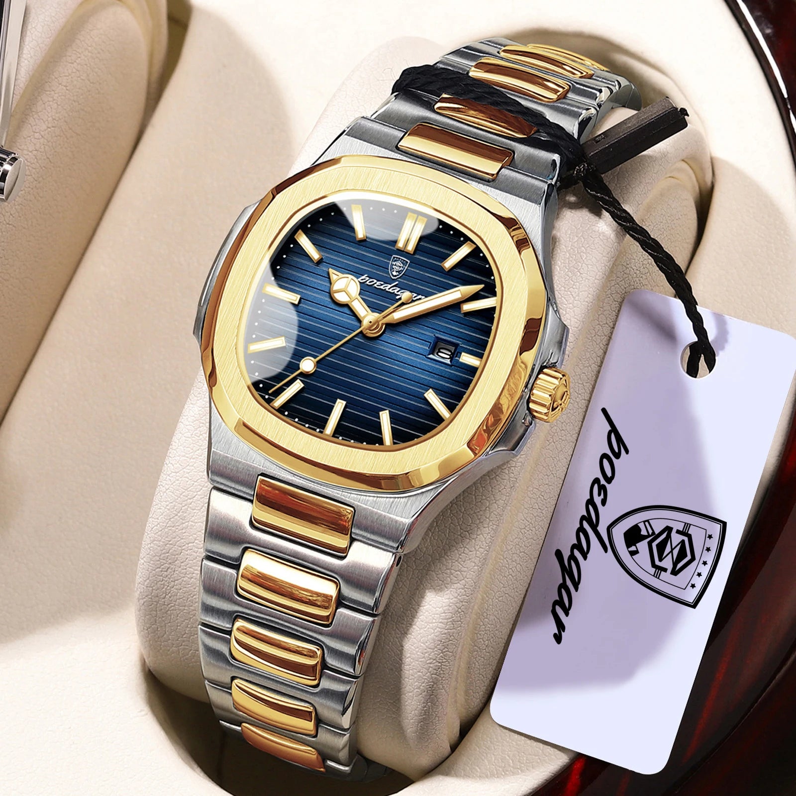 POEDAGAR Trendy Women’s Wristwatch Stainless Steel Date Quartz Ladies Watch Waterproof Luminous Original Watches For Woman Reloj Beauty World Shop