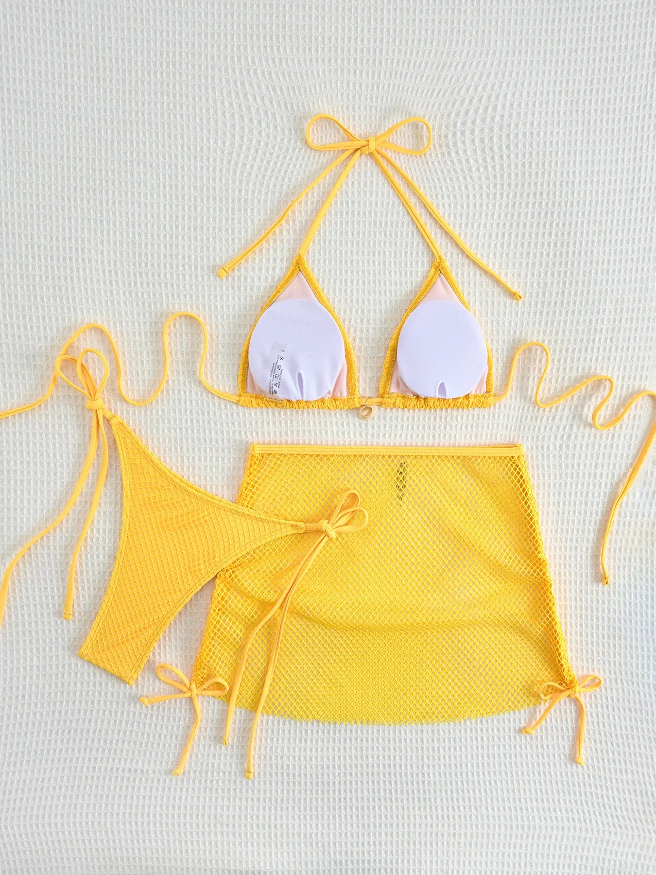 New Sexy Net Bikinis Female Swimsuits Women Three-Piece Swimwear Beach Swim Wear Bathing Suits Brazilian Bikini Set Pool Bather Beauty World Shop