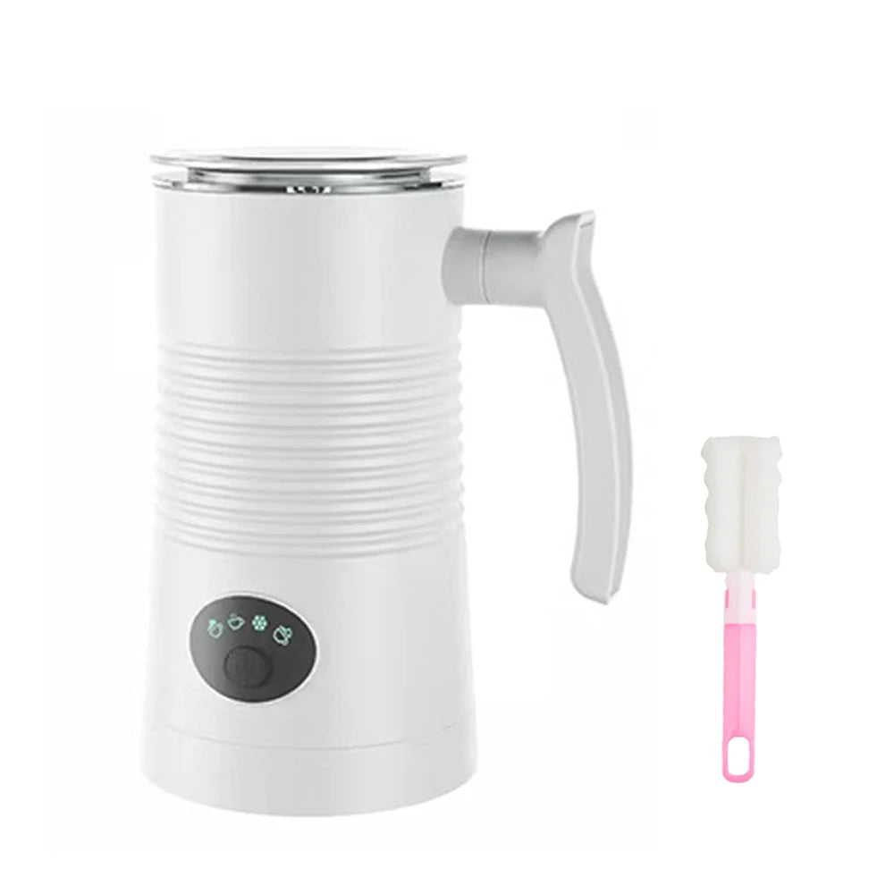 Electric Milk Frother Automatic Rotary Foamer for Coffee Cappuccino Latte 4 in 1 Hot and Cold Foam Maker Milk Frother Foamer Beauty World Shop