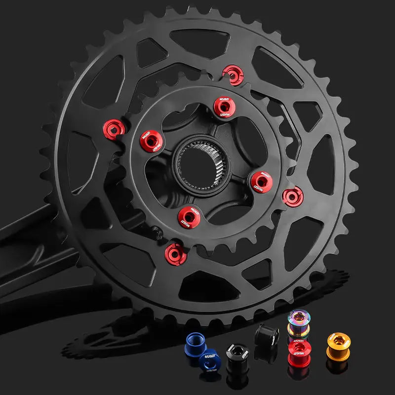 MUQZI 4/5PCS Chainring Bolts Single Double Chainring Screws Mountain Road MTB Bike Crank Bolts 6.5/8.5mm Beauty World Shop