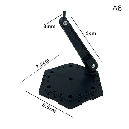 Innovative And Practical Handmade Doll DIY Holder Action Figure Model Base Display Stand Black Bracket For 1/144 HG RG Beauty World Shop