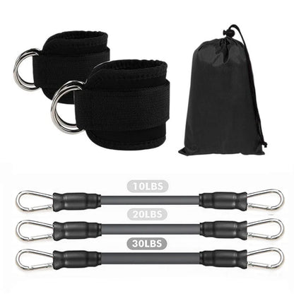 Ankle Straps Resistance Bands Set Fitness Workout Exercise Equipment Ankle Weight Yoga Elastic Fitness Band For Gym Man Woman Beauty World Shop