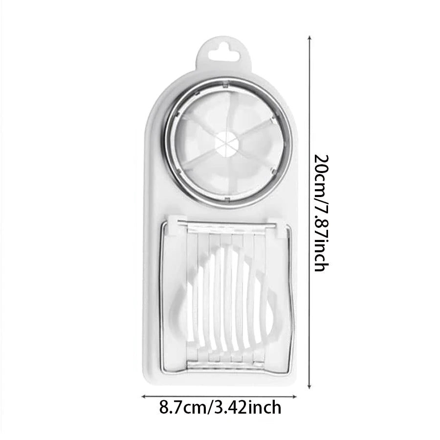 Multifunctional PP Base egg cutter 2-in-1 stainless steel wire pull egg cutter for hanging high-quality kitchen accessory tools Beauty World Shop