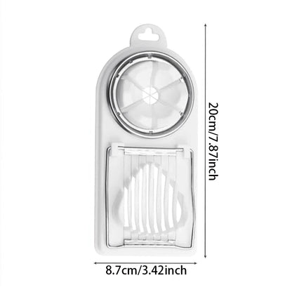 Multifunctional PP Base egg cutter 2-in-1 stainless steel wire pull egg cutter for hanging high-quality kitchen accessory tools Beauty World Shop
