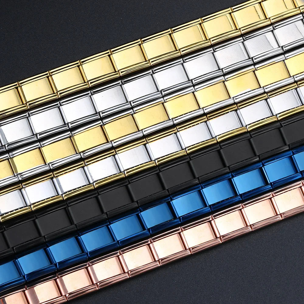 2024 New Popular Fashion Italian Module Charm Links Fit 9mm Bracelet Stainless Steel Links Jewelry Making Beauty World Shop