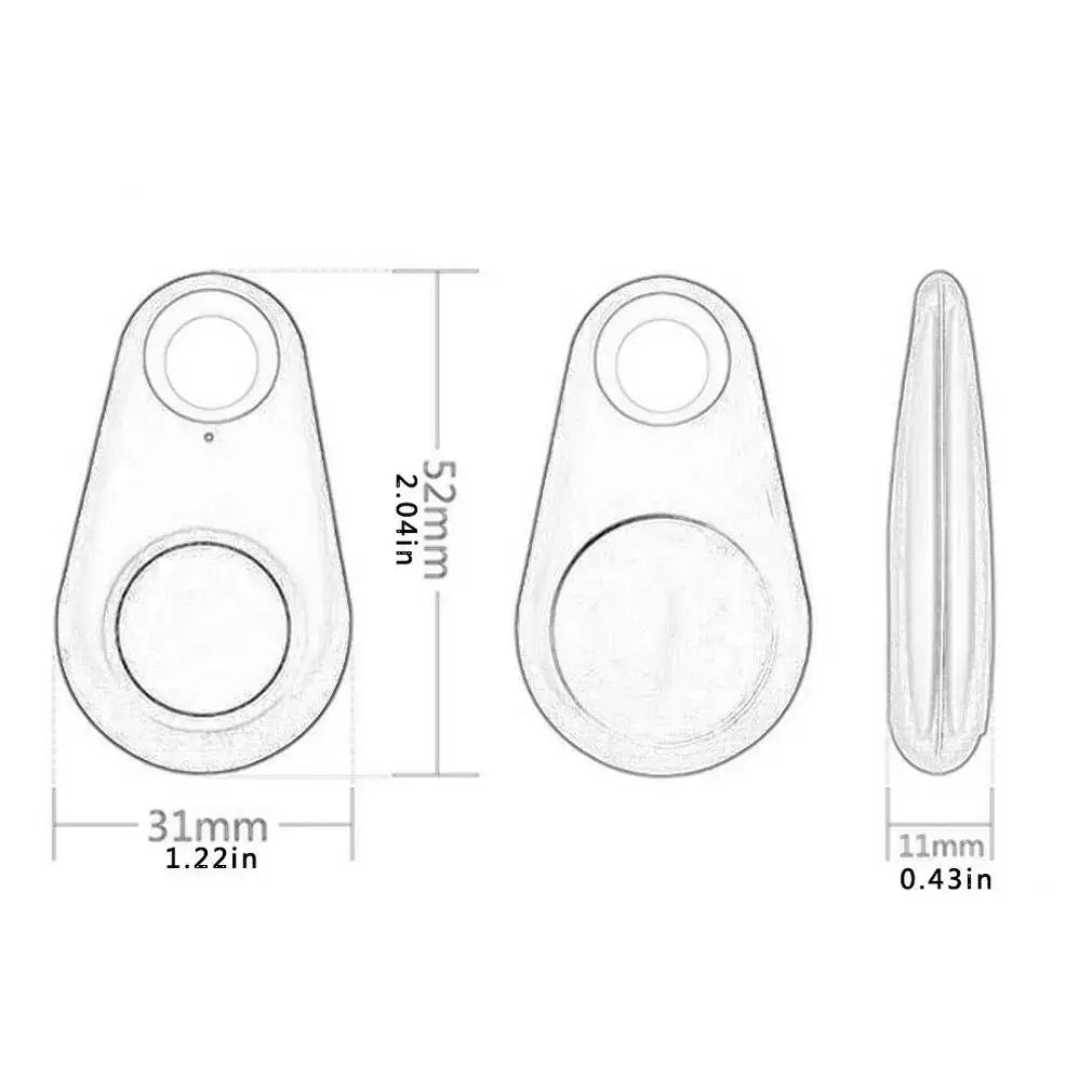 1-5pcs Wireless Mini GPS Tracker Anti-lost Alarm Key Child Bag Wallet Finder Bluetooth APP Locator Smart Tag For Ios And Android Beauty World Shop