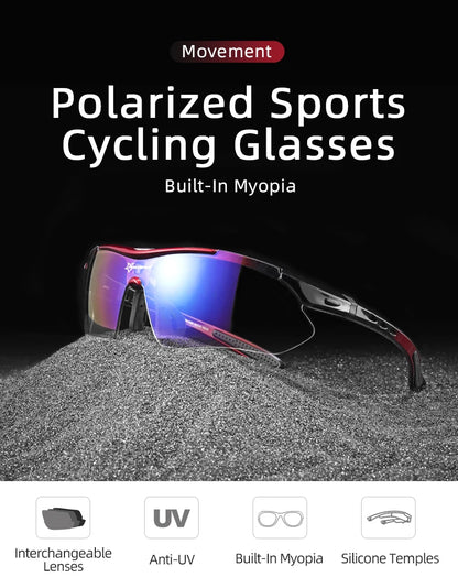 ROCKBROS Cycling Polarized glasses Bike Outdoor Sports Sunglasses MTB Road PC Goggles Eyewear Glasses 5/3 Lens Bicycle Accessory Beauty World Shop