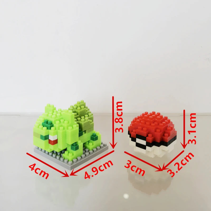 75 Style Building Blocks Assembly Anime Picachu Charizard Doll Blastoise Bulbasaur Gengar Bricks Figures Toy for Kid Gift Beauty World Shop