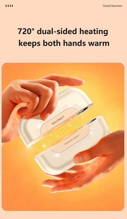 2-in-1 Magnetic Hand Warmer 60000mAh Fast charging Digital Display Mini Portable USB Rechargeable Pocket Heater 2026 Beauty World Shop