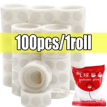 Double Sided Clear Sticky Point Tape Balloon Glue Dot Adhesive Birthday Wedding Party Balloons Glue Sticker Photoes Stand Arch Beauty World Shop