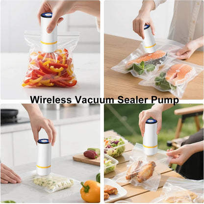 Mini Electric Air Pump Rechargeable for Food Fresh-Keeping Vacuum Sealed Bag Storage Bag Automatic Vacuum Compression Machine Beauty World Shop