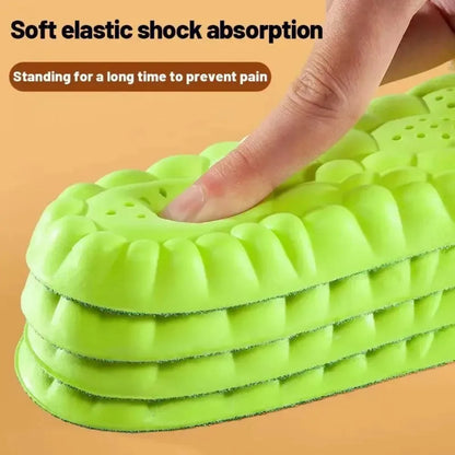 4D Sport Insole Super Soft Shoes Sole Pads for Feet Shock Absorption Baskets Shoe Sole Arch Support Orthopedic Inserts Beauty World Shop