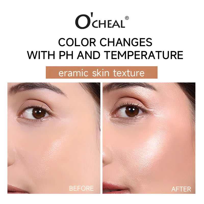 O'CHEAL Temperature Changing Foundation Stick Facial Coverage Blemishes Pores Double-Headed Face Matte Makeup Foundation Cream Beauty World Shop