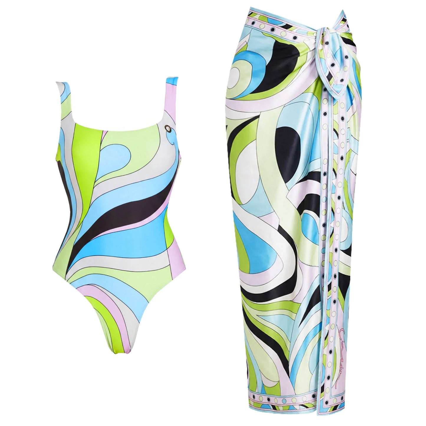 Sexy Women 2Pcs Halter Bikini Swimsuits Female Push Up Swimwear Micro Bikinis Bathingsuit Swim Suit Beachwear Printed Biquini Beauty World Shop