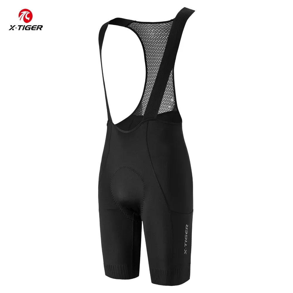 X-TIGER Cycling Bib Pants 120 High Density Cushion Men's Cycling Shorts Road Bike MTB Cycling Pants Sports Fitness Casual Pants Beauty World Shop