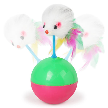 New cat toys set Mouse not tumbler fun teasing cats and dogs self high toys pet supplies set of toys teasing cat toys Beauty World Shop