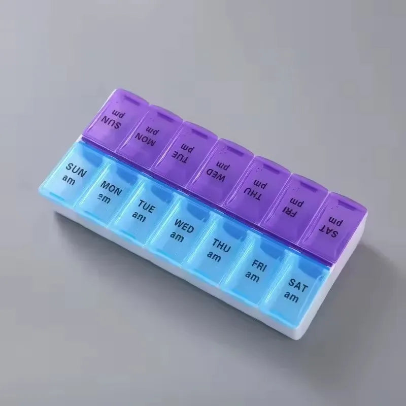 10 Compartments Travel Pill Organizer Pocket Portable Pill Storage Box Case Daily Pill Container or Purse Fish Oil Medicine Beauty World Shop