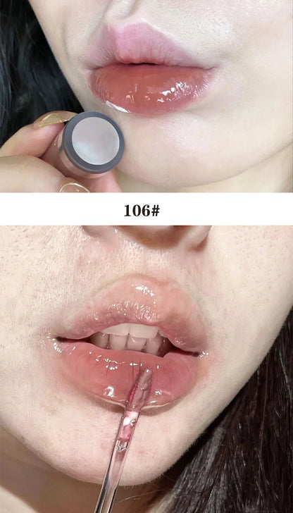 Cappuvini Baby Bottle Lip Gloss — Hydrating Mirror Finish, Glass-Effect Lip Gloss for Jelly-Like Lips, Beauty Trend Shop