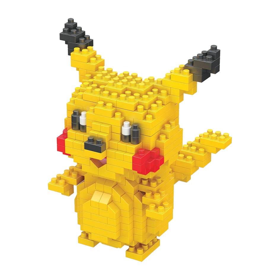75 Style Building Blocks Assembly Anime Picachu Charizard Doll Blastoise Bulbasaur Gengar Bricks Figures Toy for Kid Gift Beauty World Shop