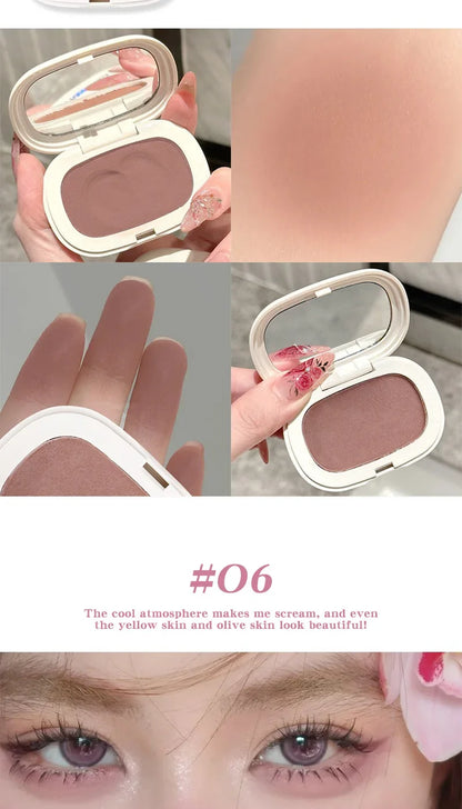 Phantom Bear Single-Color Blush Cream — Mochi Texture, Powder-Free Formula, Low-Saturation, Long-Lasting Natural Matte Finish Beauty Trend Shop
