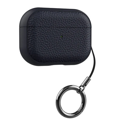 For Airpods Pro3 Case Luxury Lychee Leather Business Earphone Case with Hook Strap Headphone Cover For Apple AirPods 4 3 2 1 Pro