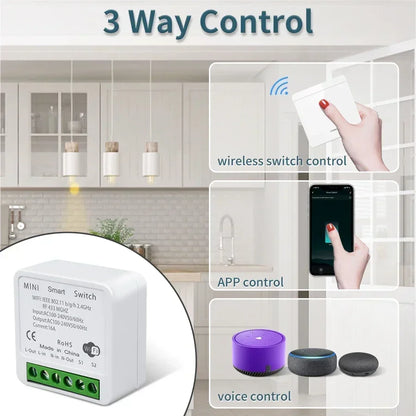 Tuya Smart WiFi Switch For Lighting RF 433MHz Wireless Switch Smart Life APP Voice Control Work With Alice Alexa Google Home Beauty World Shop