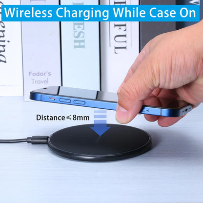 30W Wireless Charger For iPhone 15 14 13 12 X Pro Max Induction Fast Charging Pad Dock Station For Samsung S23 S22 Xiaomi Huawei Beauty World Shop